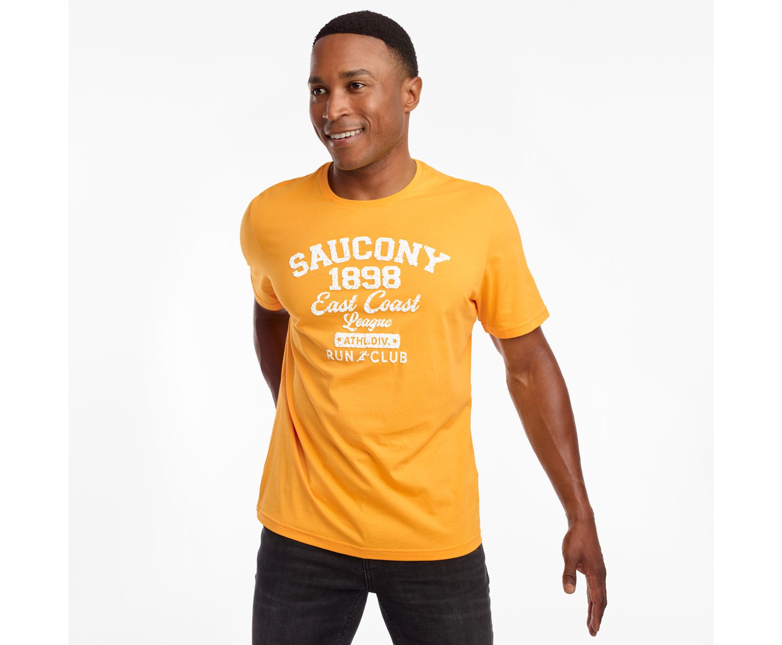 Saucony Rested Short Sleeve Men's Shirts Yellow | Canada 629TCEV